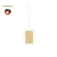 ETICHETTA DA BAGAGLIO IN BAMBOO E SILICONE